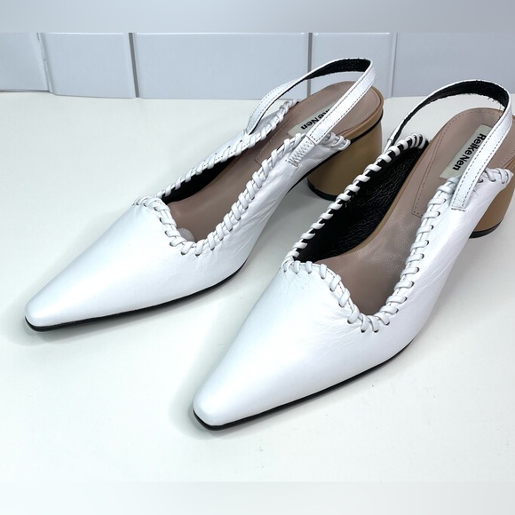 REIKEN NEN Curved Middle Slingback white/ beige - Picture 2 of 13